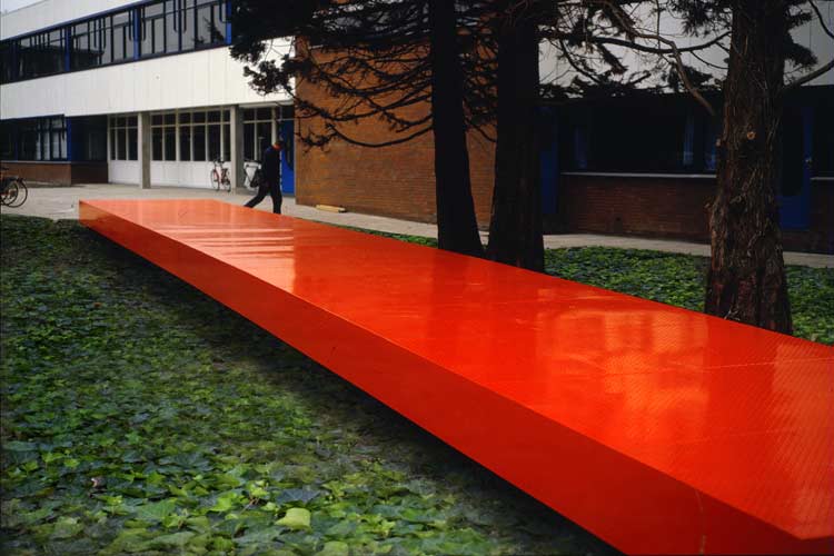 Hoorn Holland public sculpture and the site specific sculptures by Lucien den Arend - his site specific sculptures ordered by the Dutch government architect for the city of Hoorn