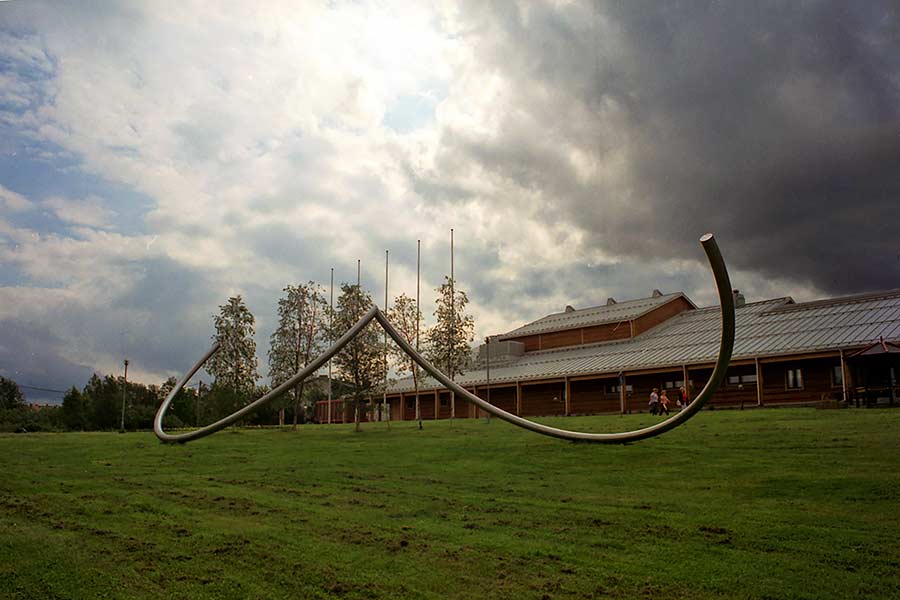 Kemijärvi - Lapland - Finland public sculpture and the site specific sculptures by Lucien den Arend - his site specific sculptures in the city of Kemijärvi