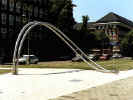 Monument for professor D. Durrer - stainless steel - Amsterdam sculpture.