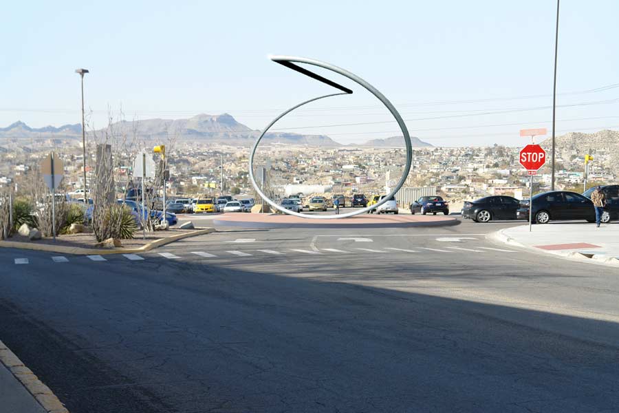 Sculpture for a roundabout in El Paso, Texas. Site specific sculpture for the city.