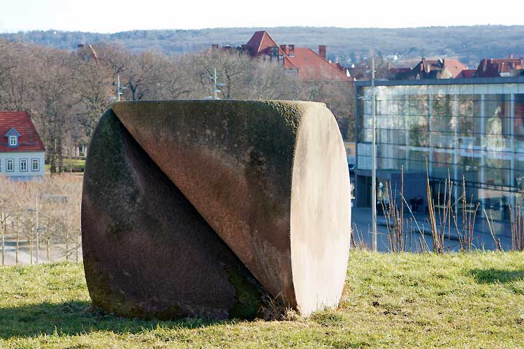 Petersberg, Erfurt Germany - sculptures (site specific and public sculpture) in cities in Europe and America by Lucien den Arend - his site specific sculptures ordered by the city of Erfurt
