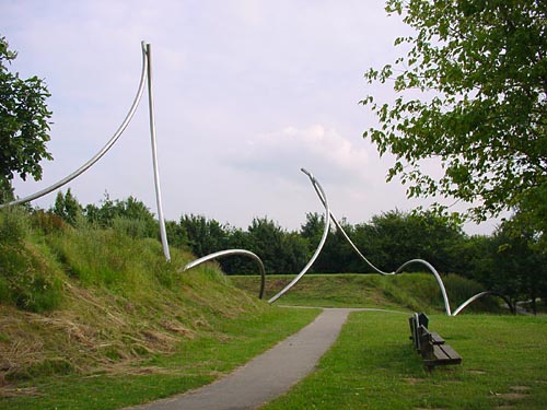 Houten Holland - sculptures (site specific and public sculpture) in cities in Europe and America by Lucien den Arend - his site specific sculptures ordered by the city of Houten