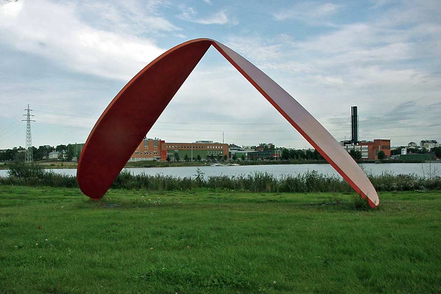Vaasa Finland - sculptures (site specific and public sculpture) in cities in Europe and America by Lucien den Arend - his site specific sculptures ordered by the city of Vaasa