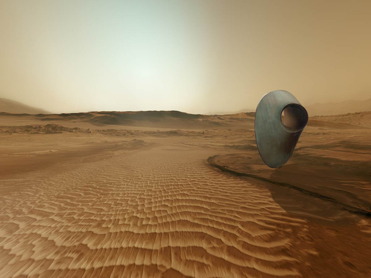 bronze-sculpture-df3-gale-crater, mars