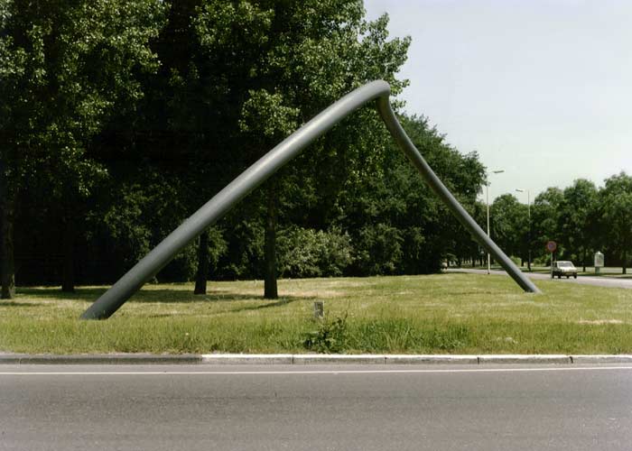 Site specific, steel sculpture at Spijkenisse intersection.