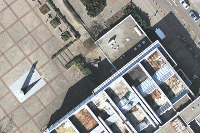 satellite image of sculpture in Ludwigshafen Germany