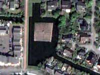 A satellite image of an urban land Art project  in Barendrecht Holland.