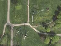 satellite image of a site specific sculpture in Houten Holland