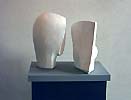 "beach forms" model - plaster of Paris, natural.
