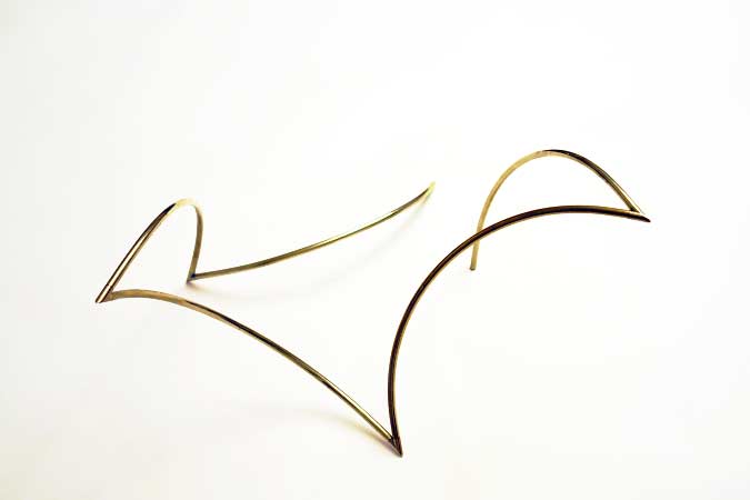 brass sculpture/construction for the BNG bank Den Haag NL