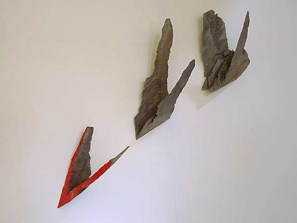 rediscovered wooden sculpture - flight - sculpture by sculptor Lucien den Arend