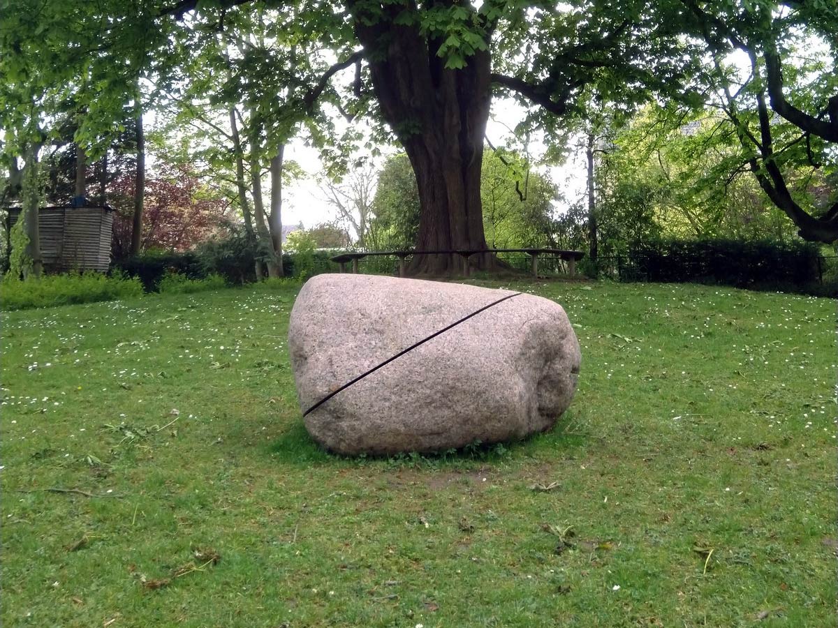 2020 - oblique section, glacial boulder.