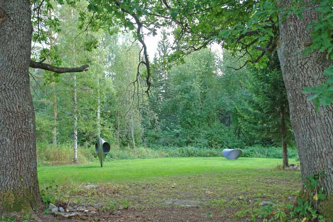bronze sculptures in POAM sculpture park in kangasniemi Finland