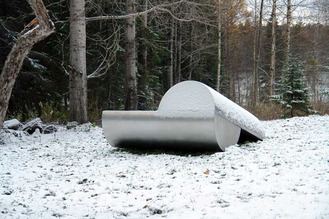 sculpture park POAM in the winter