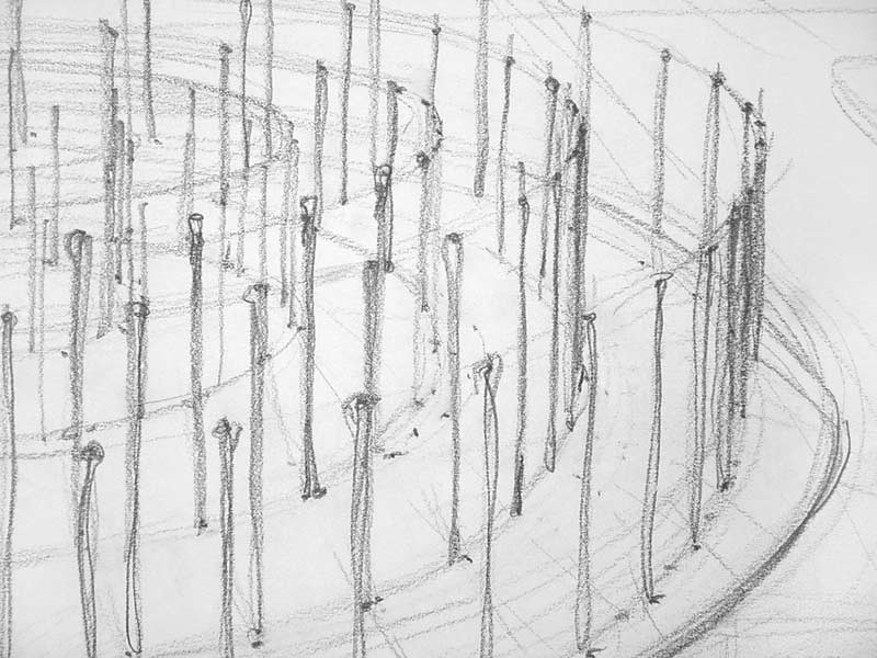 LAND ART - public lecture at zlgevents courtyard - Kuala Lumpur environmental sculpture -  willow maze island in Hardinxveld/Giessendam the Netherlands