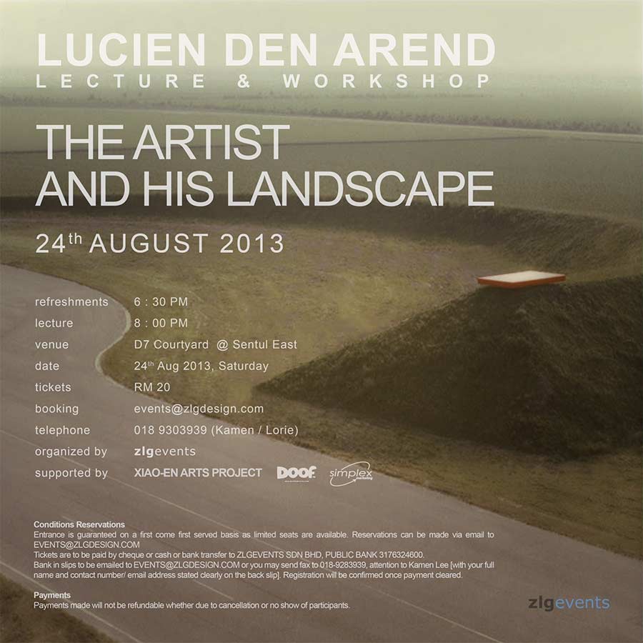 LUCIEN DEN AREND - LECTURE & WORKSHOP - THE ARTIST AND HIS LANDSCAPE