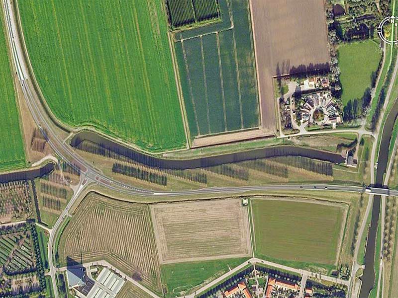 ENVIRONMENTAL SCULPTURE lecture - University of Lapland, Rovaniemi - environmental sculpture -  satellite view - poplar tree screens in Dirksland the Netherlands