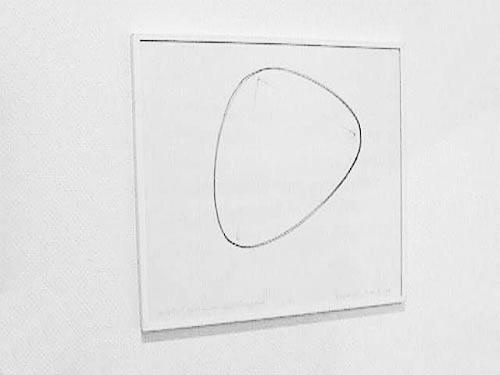 sculptor's drawing - elliptical construction with three points - drawings by the Finnish/Dutch sculptor Lucien den Arend