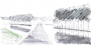 Zwijndrecht-Hendrik Ido Ambacht - Volgerlanden Walburg - site specific sculptures - land art - landscape design - concrete - his art works in cities and landscapes - environmental sculptures