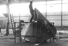 working on the Gemini Tango steel construction - assembled from two conical segments